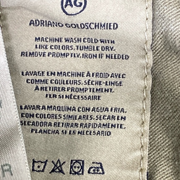 AG Adriano Goldschmied Men's Preppy The Tellis Modern Slim Olive Green Jeans 31R - Picture 9 of 10